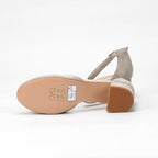 André Escarpins à Bride Daim Beige Femme