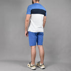 Hardi Ensemble T-shirt et Short Casual Tricolore Homme