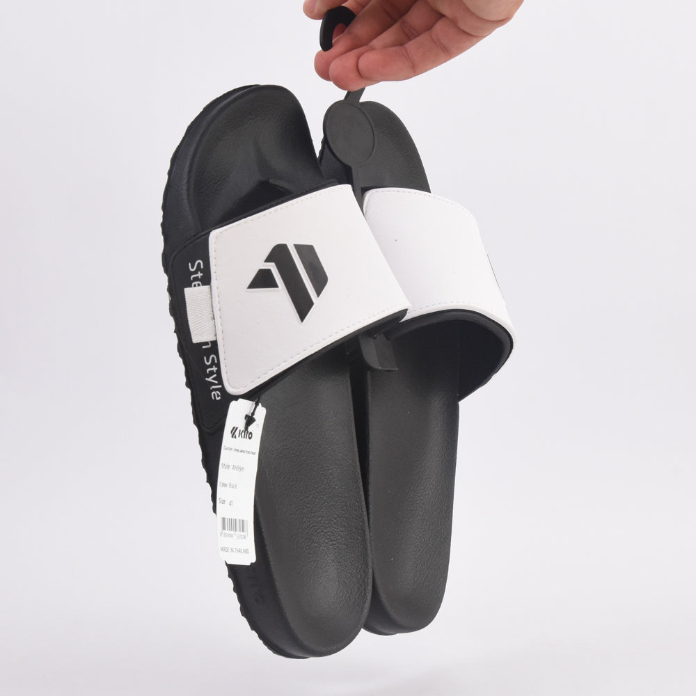 Kito Claquettes Design Bicolore Confortables Homme