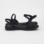Piccadilly Sandales Confortables Matelassées Noir Femme