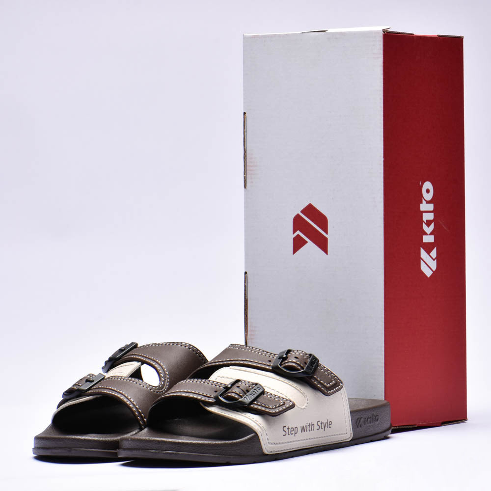 Kito Claquettes à Boucles Ajustables Confort Homme