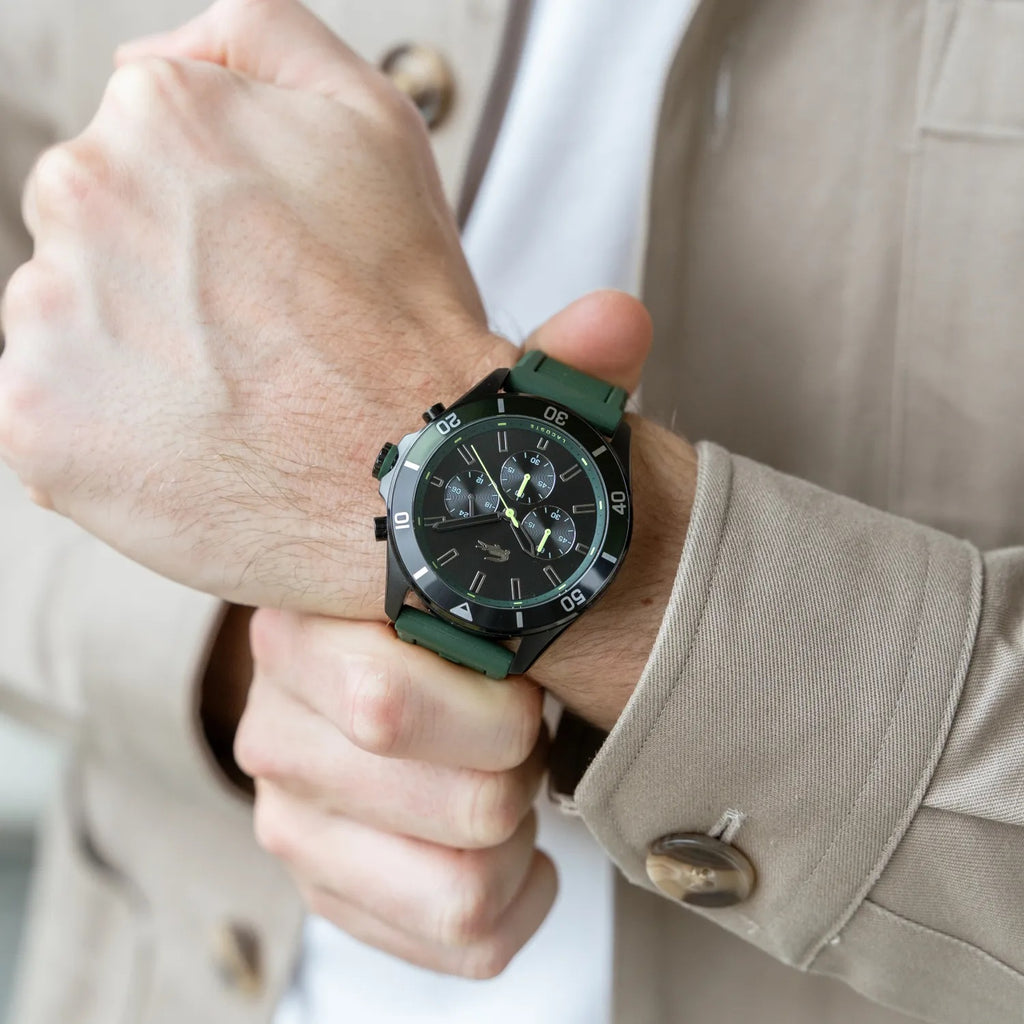 Montre Lacoste Chronographe Sportive Bracelet Silicone Homme