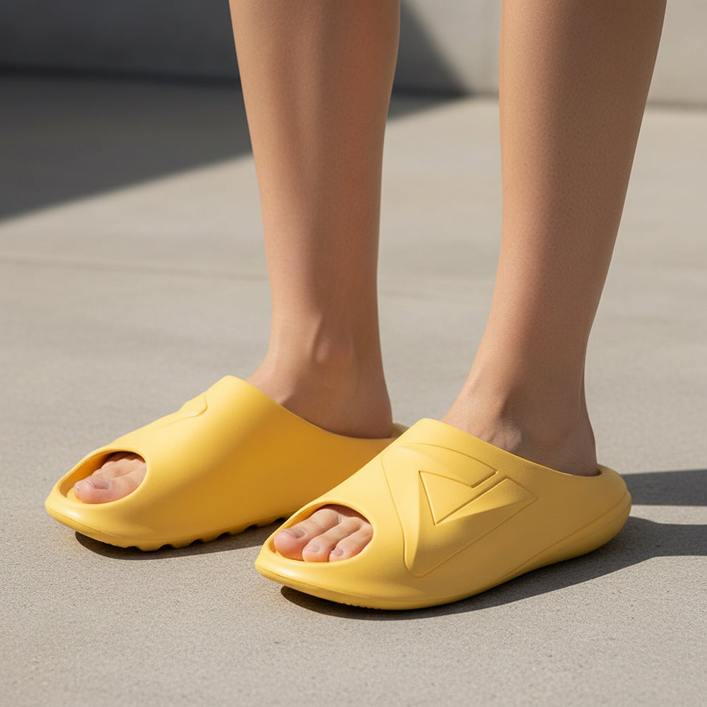 CLAQUETTE PEAK SLIPPERS CHUBBY MUSTARD YELLOW ﻿ 2