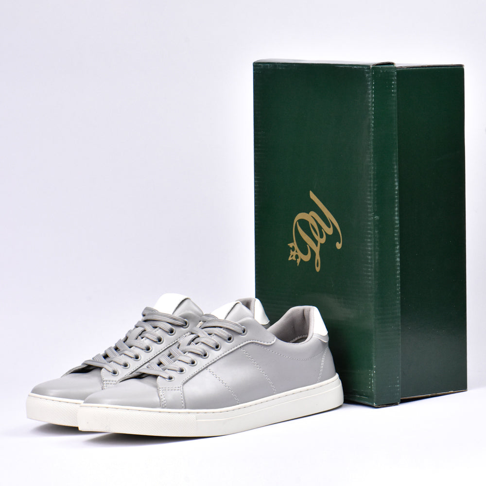 Dey Baskets Basses Minimalistes Gris Homme
