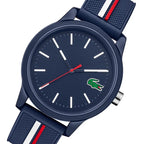 Montre Lacoste Bracelet Silicone Bleu Élégante Homme