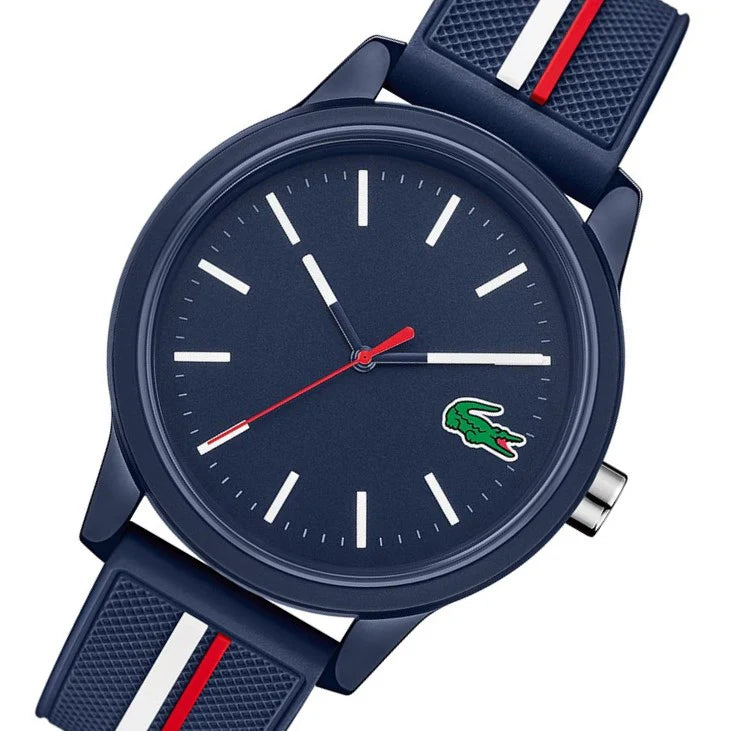 Montre Lacoste Bracelet Silicone Bleu Élégante Homme