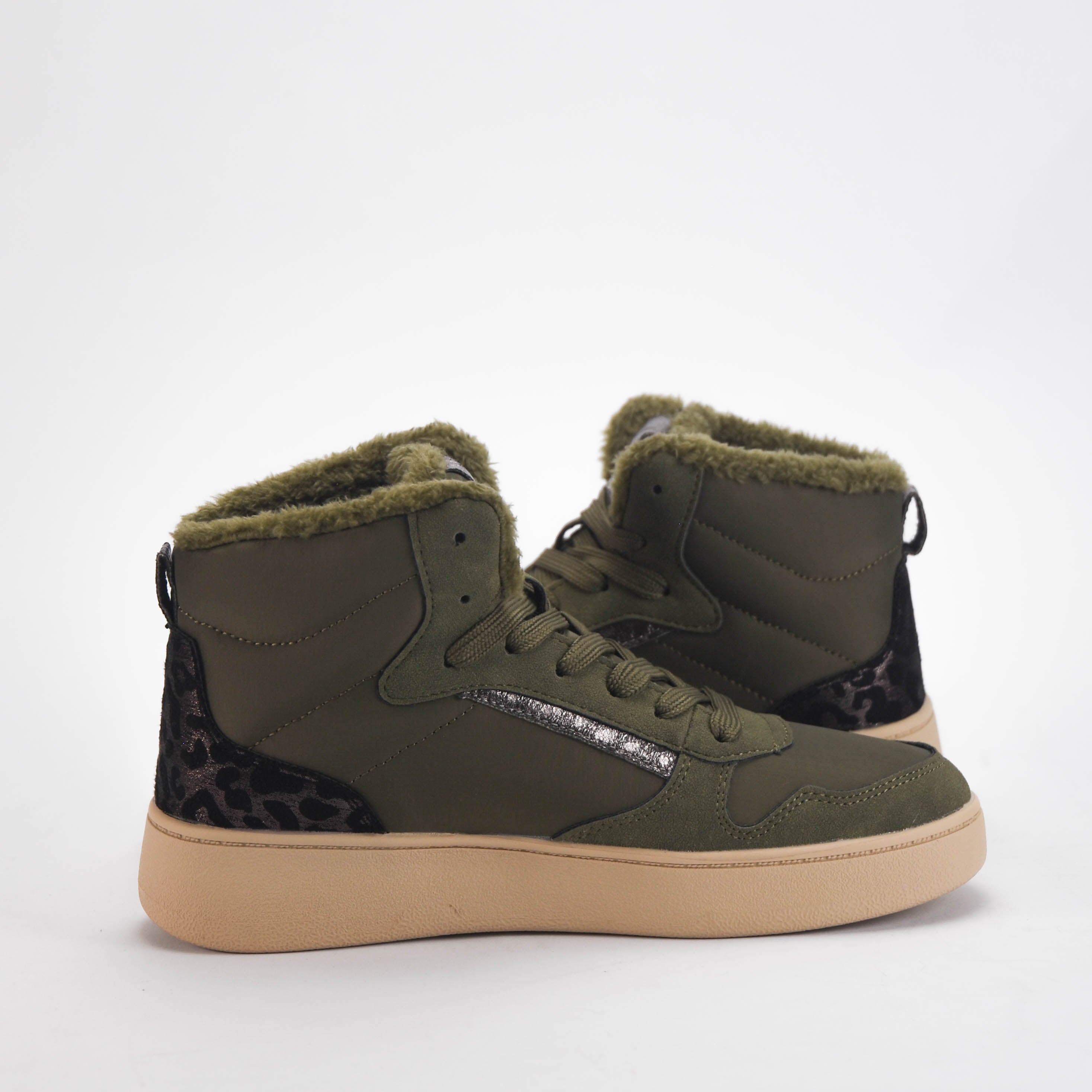 Safety Jogger Baskets Montantes Fourrées Kaki Femme