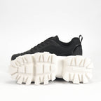 VO7 Baskets Chunky Noir et Blanc Style Urbain Homme
