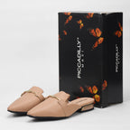 Piccadilly Mules Élégantes à Talon Bas Femme