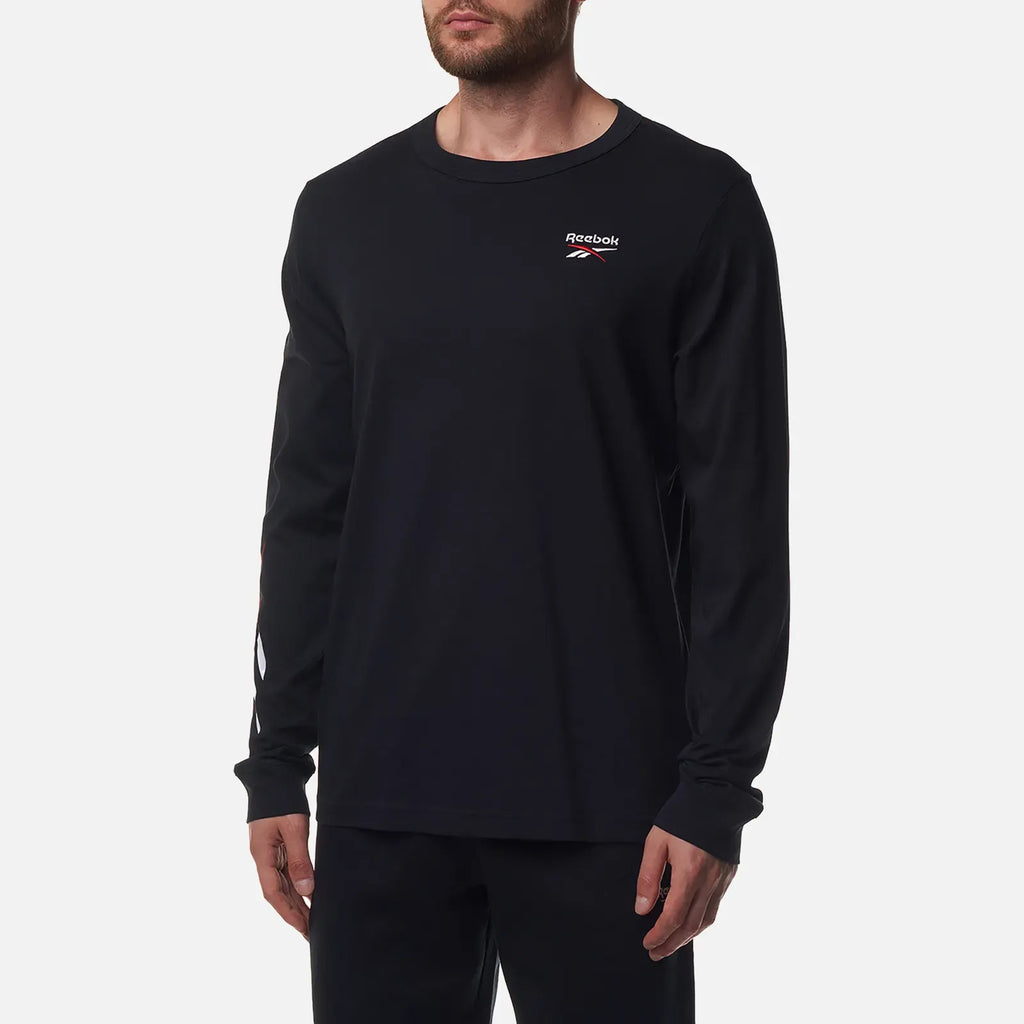 Reebok T-shirt Manches Longues Logo Homme