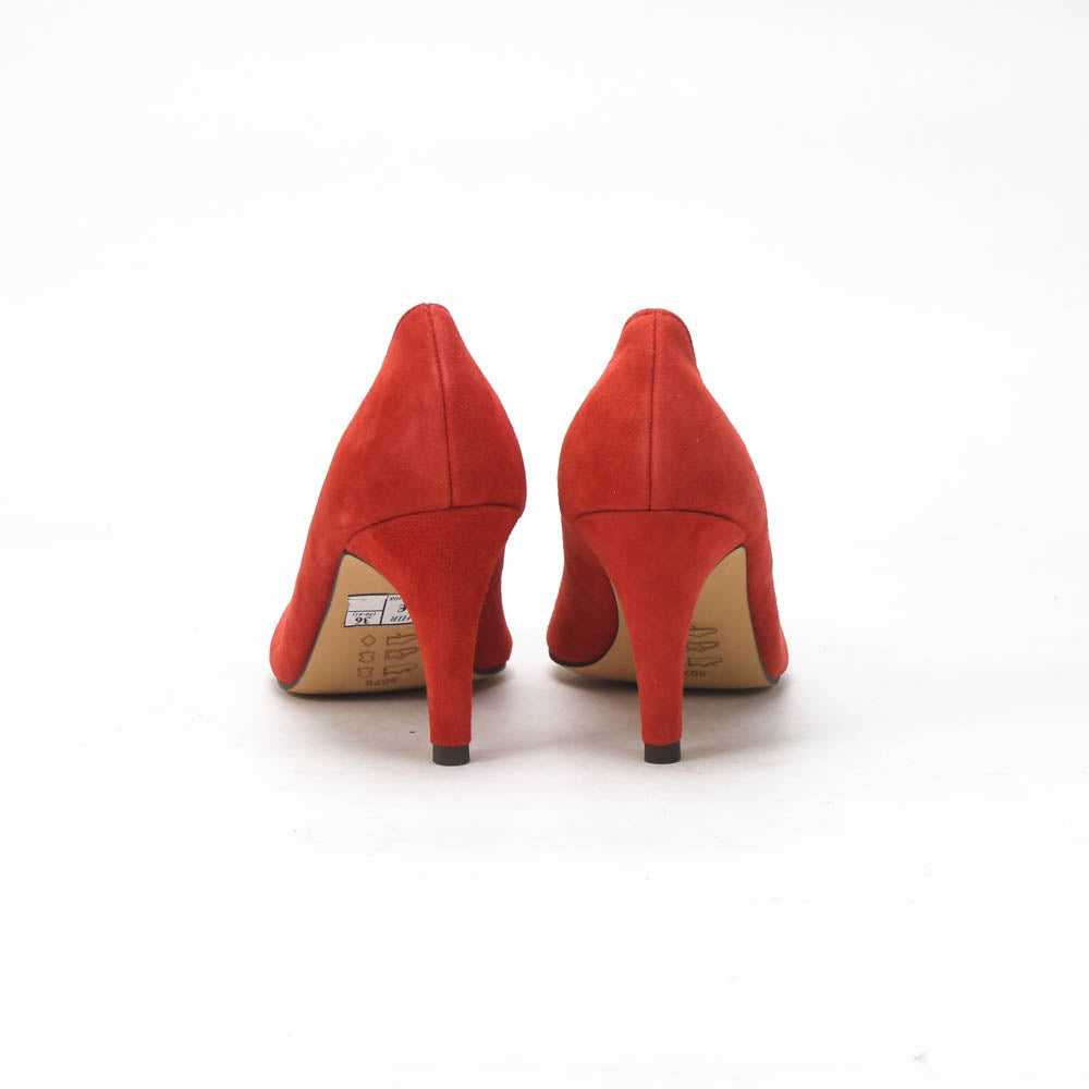 André Escarpins Daim Rouge Élégants Femme