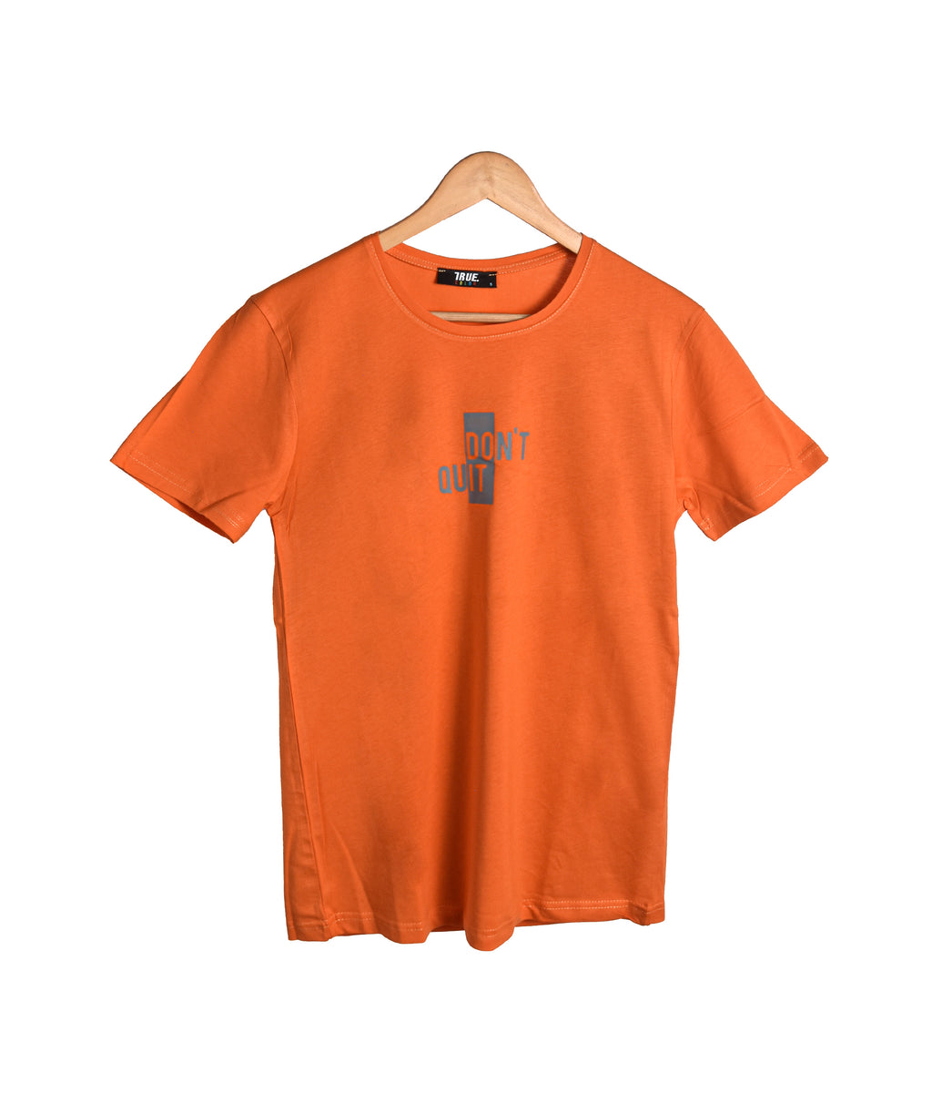 T-shirt ORANGE *DON T QUIT*