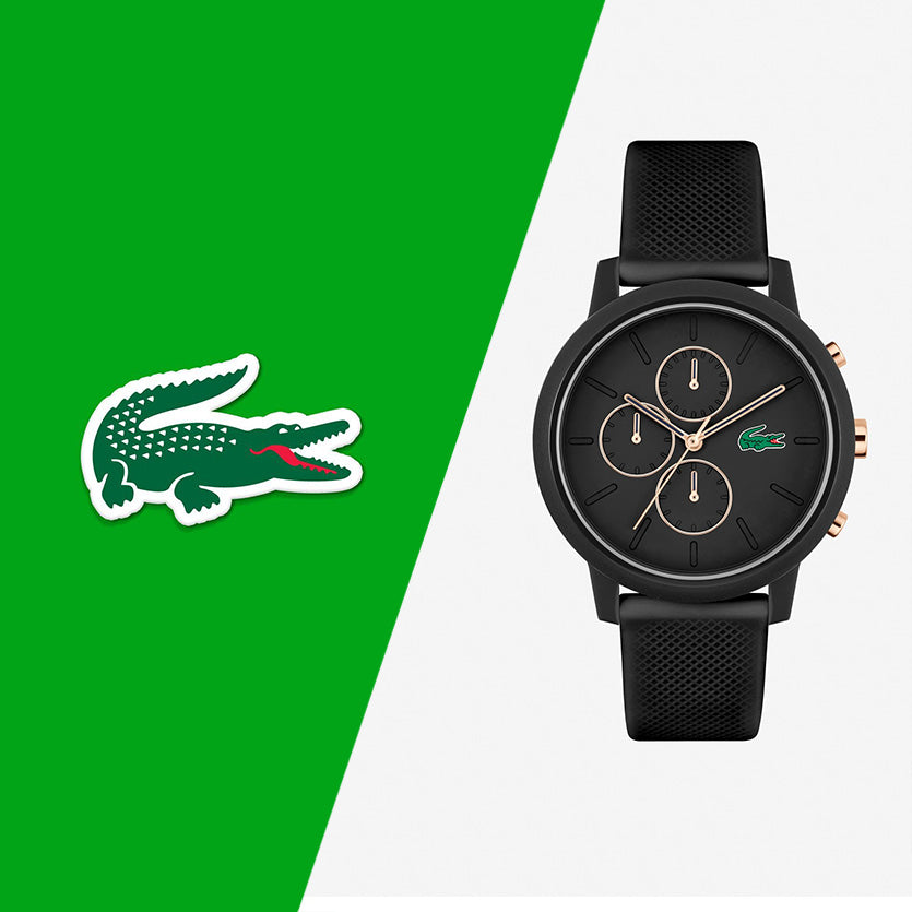 Lacoste Montre Chronographe Bracelet Silicone Élégante Homme