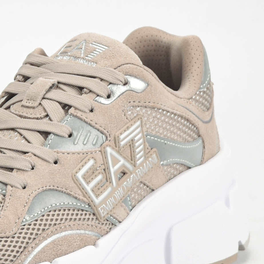 EA7 Emporio Armani Sneakers Beige Respirants Homme