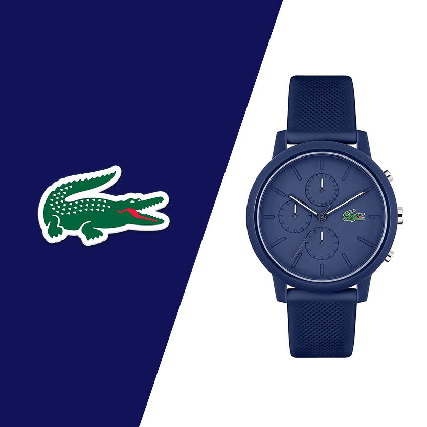Montre Lacoste Chrono Bracelet Silicone Bleu Homme