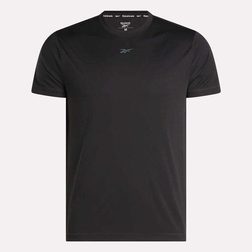 Reebok T-Shirt Sportif Noir Homme