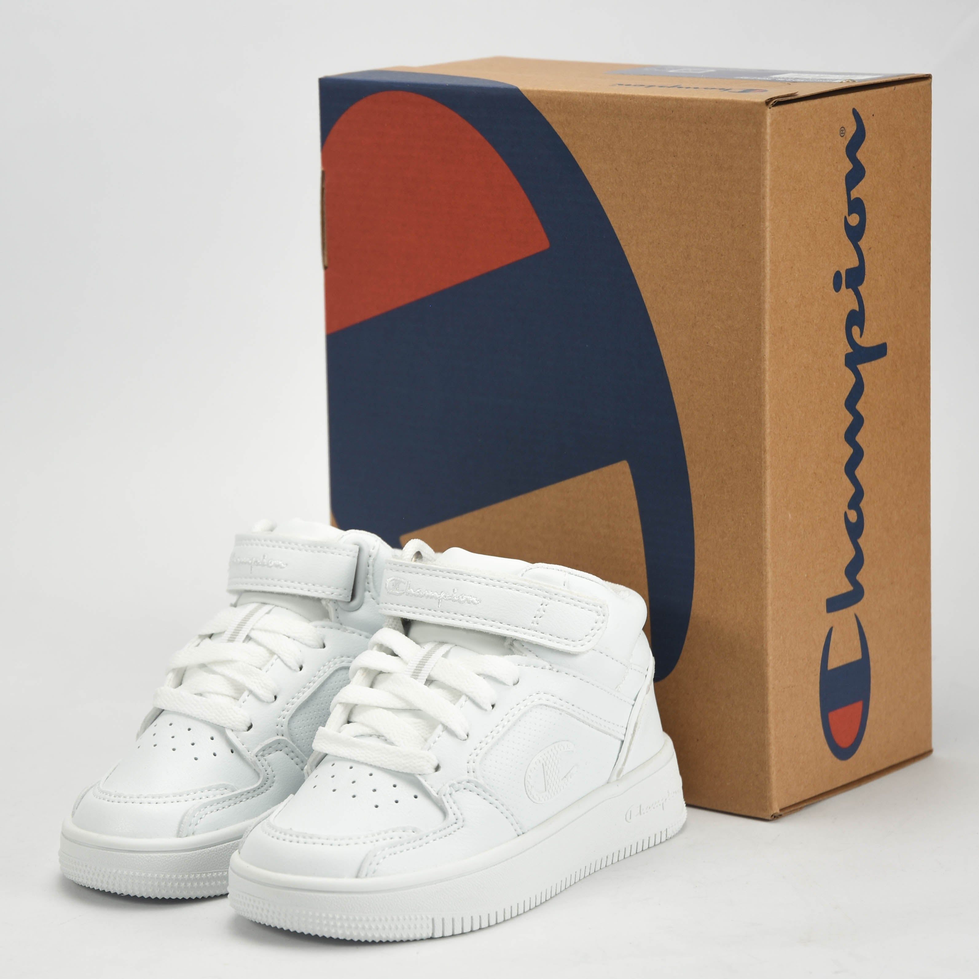 Champion Baskets Rebound Mid Blanches Enfant
