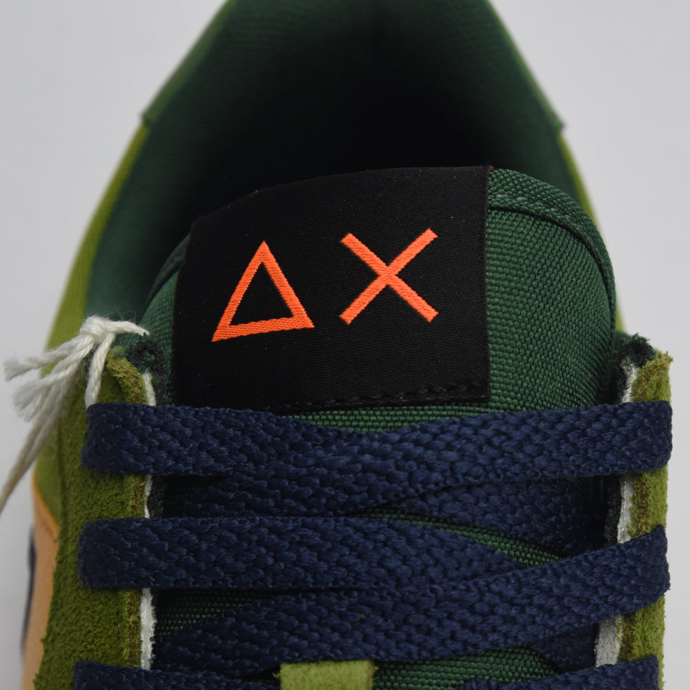 SUN68 Sneakers Jaki Solid en Daim et Textile Homme