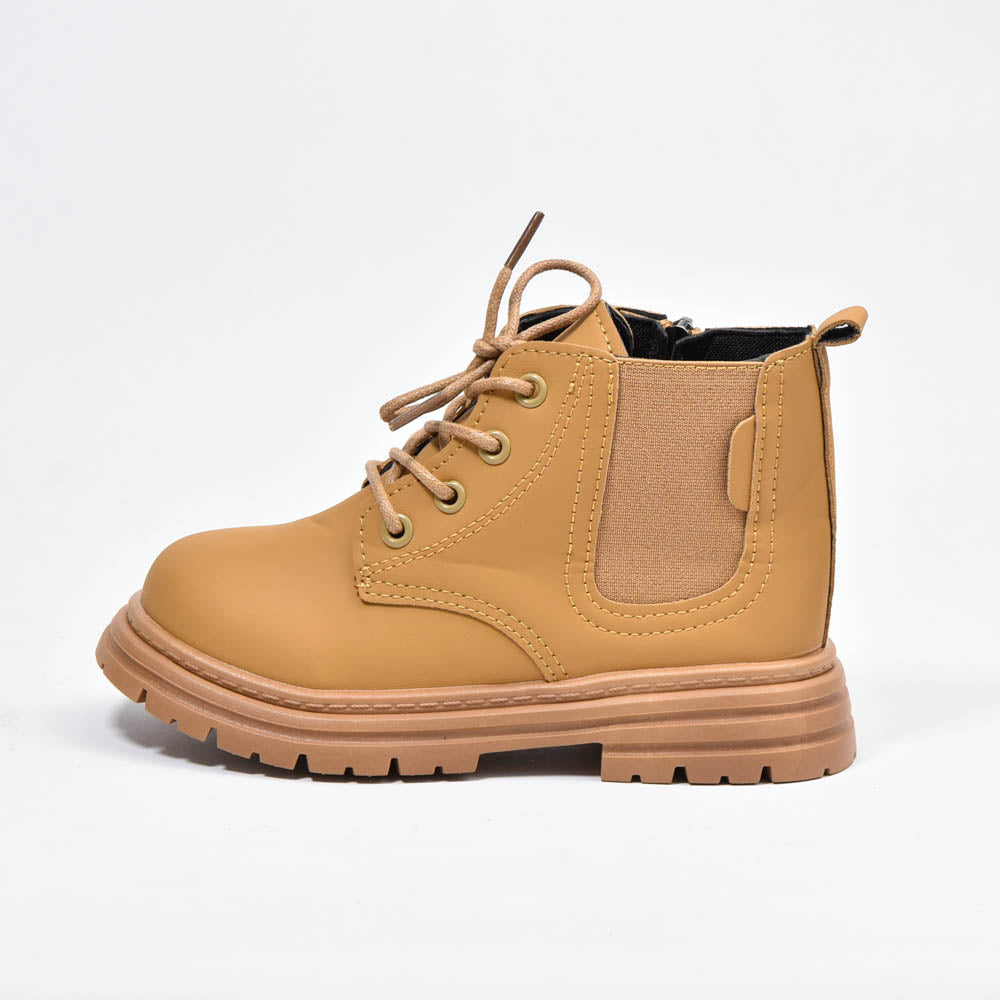 Bottes coordonnantes à lacets Marron Enfants ﻿ 5