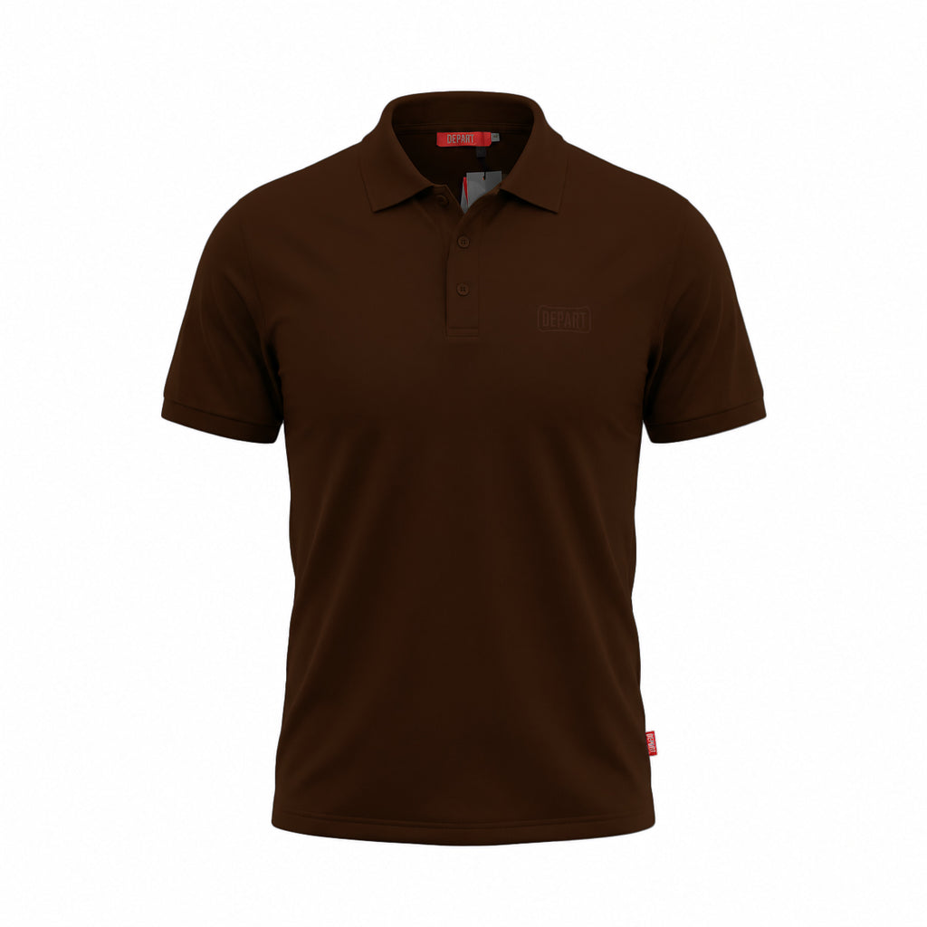 Depart Polo Marron Classique Homme