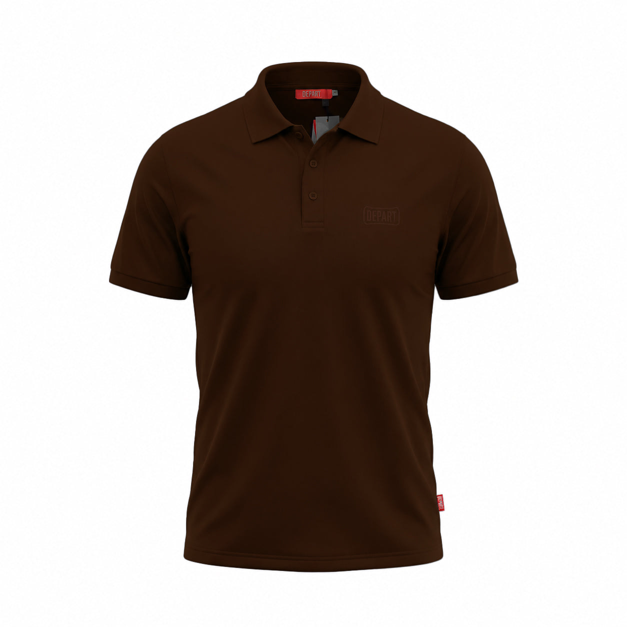 Depart Polo Marron Classique Homme