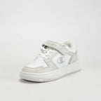 Champion Baskets Rebound Low Scratch Enfant Blanc et Gris