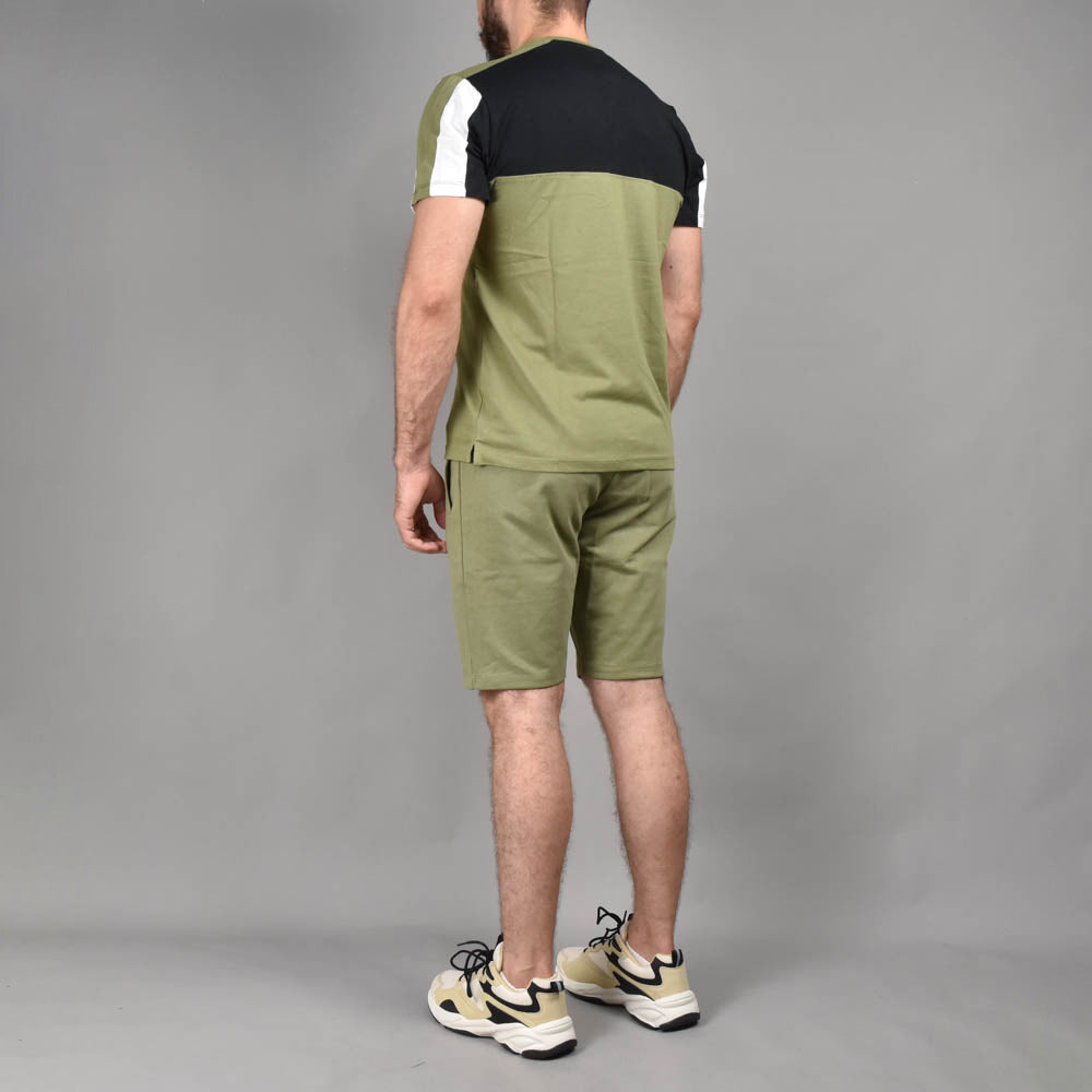 HARD1 Ensemble Été Décontracté Color-block Homme