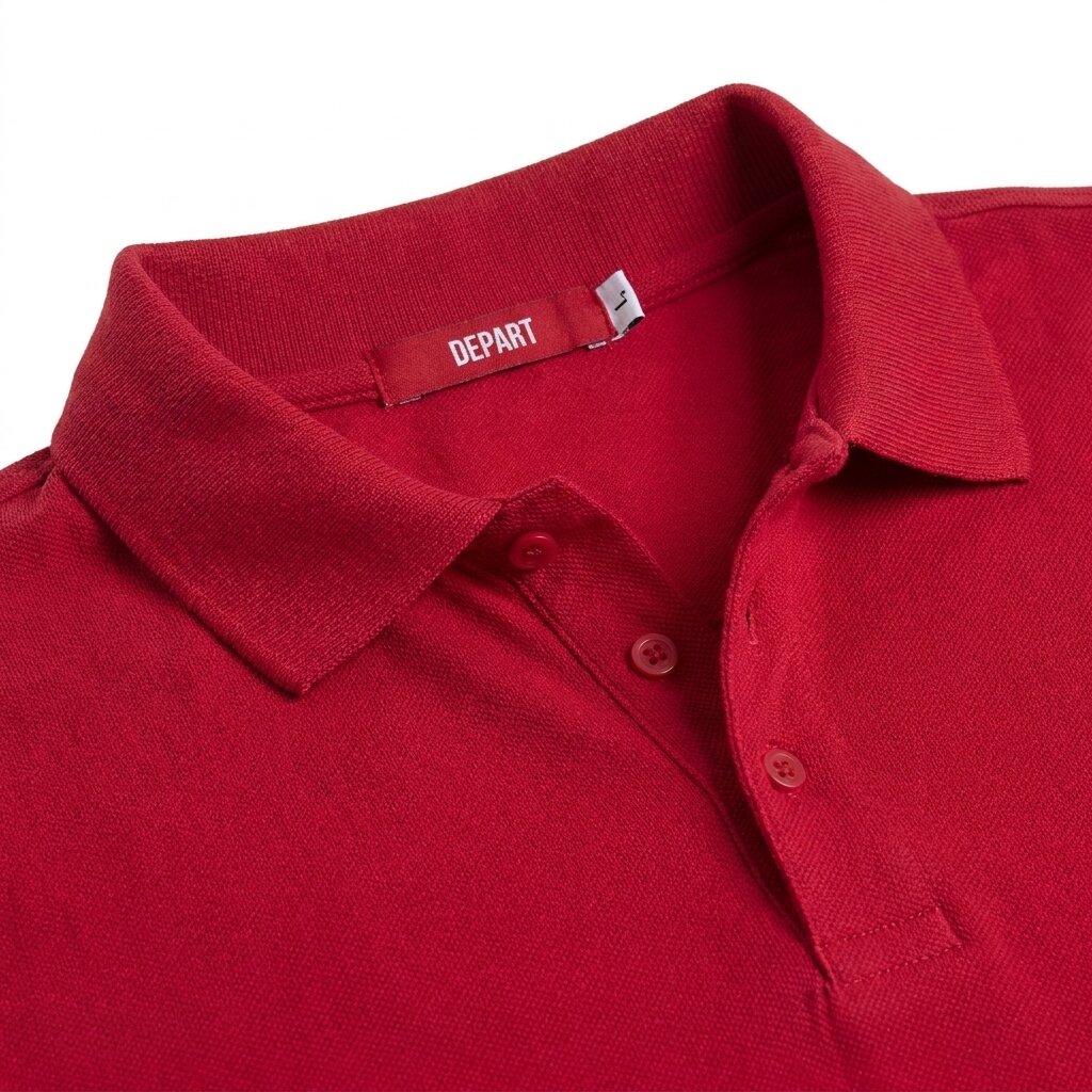 Kimland Polo Homme Rouge Classique Élégant