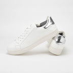 André Baskets Basses Minimalistes Blanc Femme