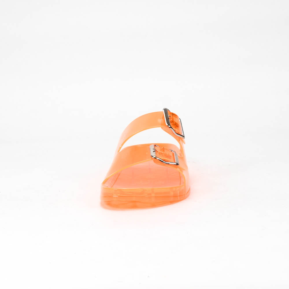 Kimland Sandales Translucides Orange Été Femme