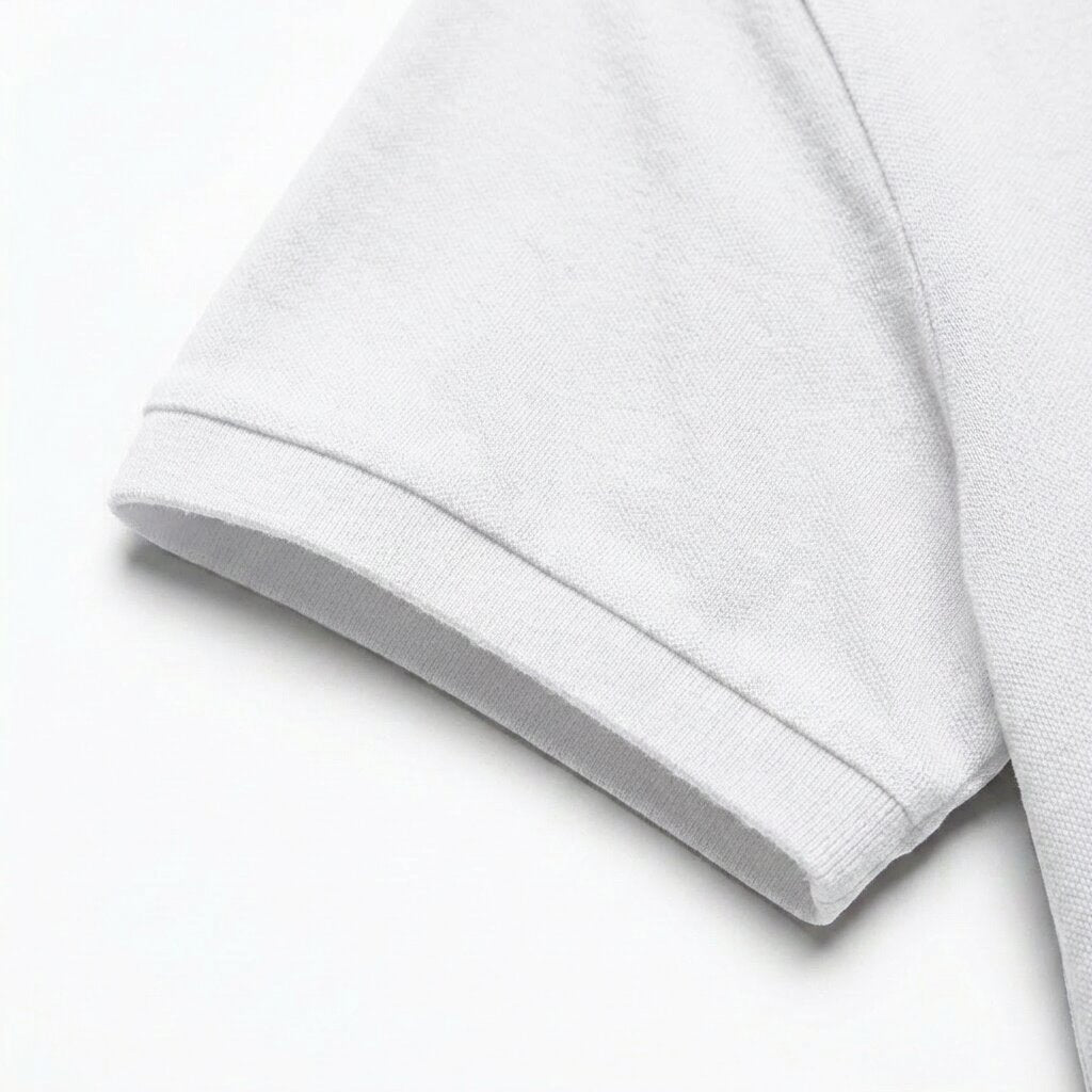 Kimland Polo Homme Blanc Classique Élégant