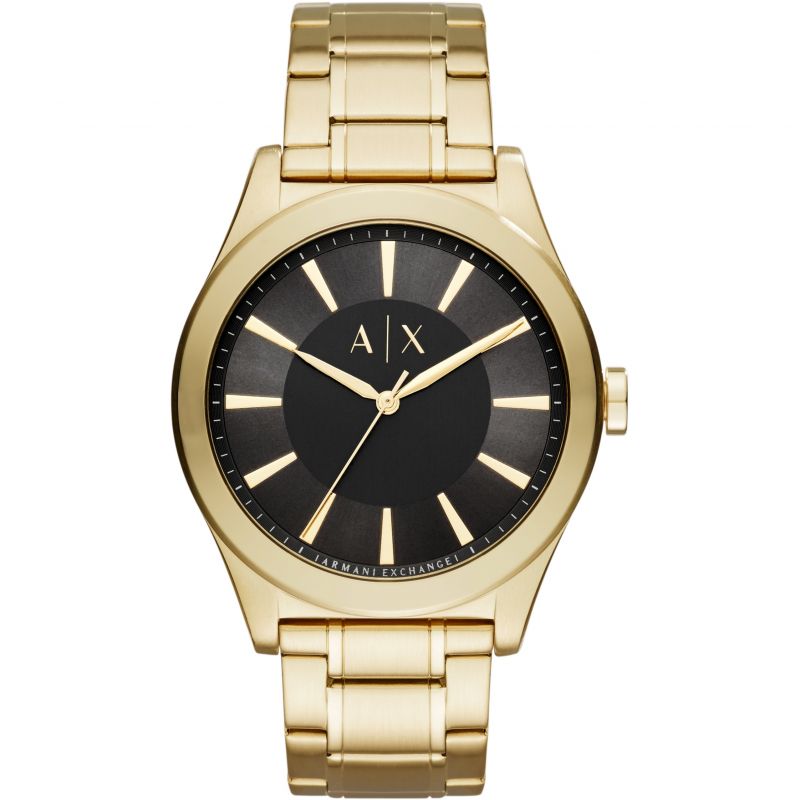 Armani Exchange Montre Bracelet Acier Doré Homme