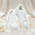 André Baskets Basses Plateforme Blanc Femme