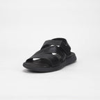 Democrata Sandales Confortables en Cuir Noir Homme