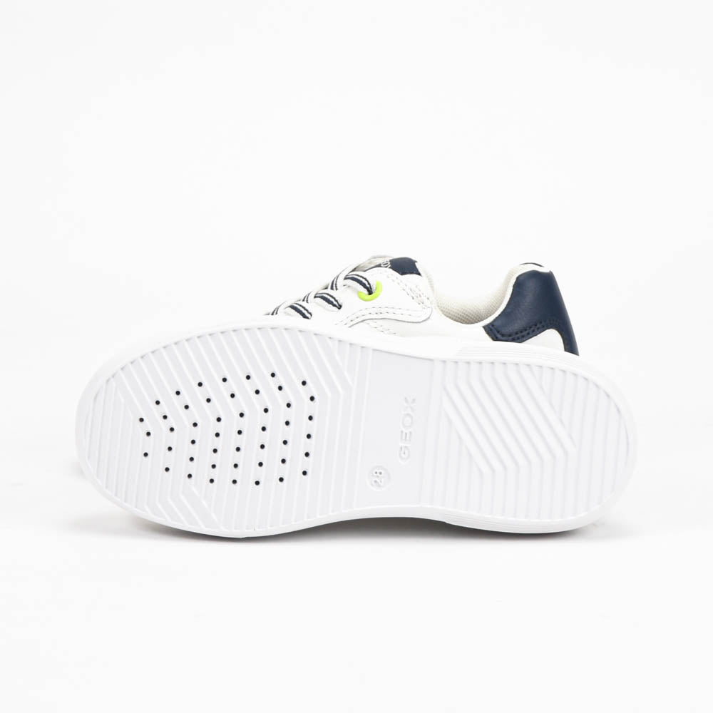 Geox Baskets Respirantes Enfant Blanc et Bleu