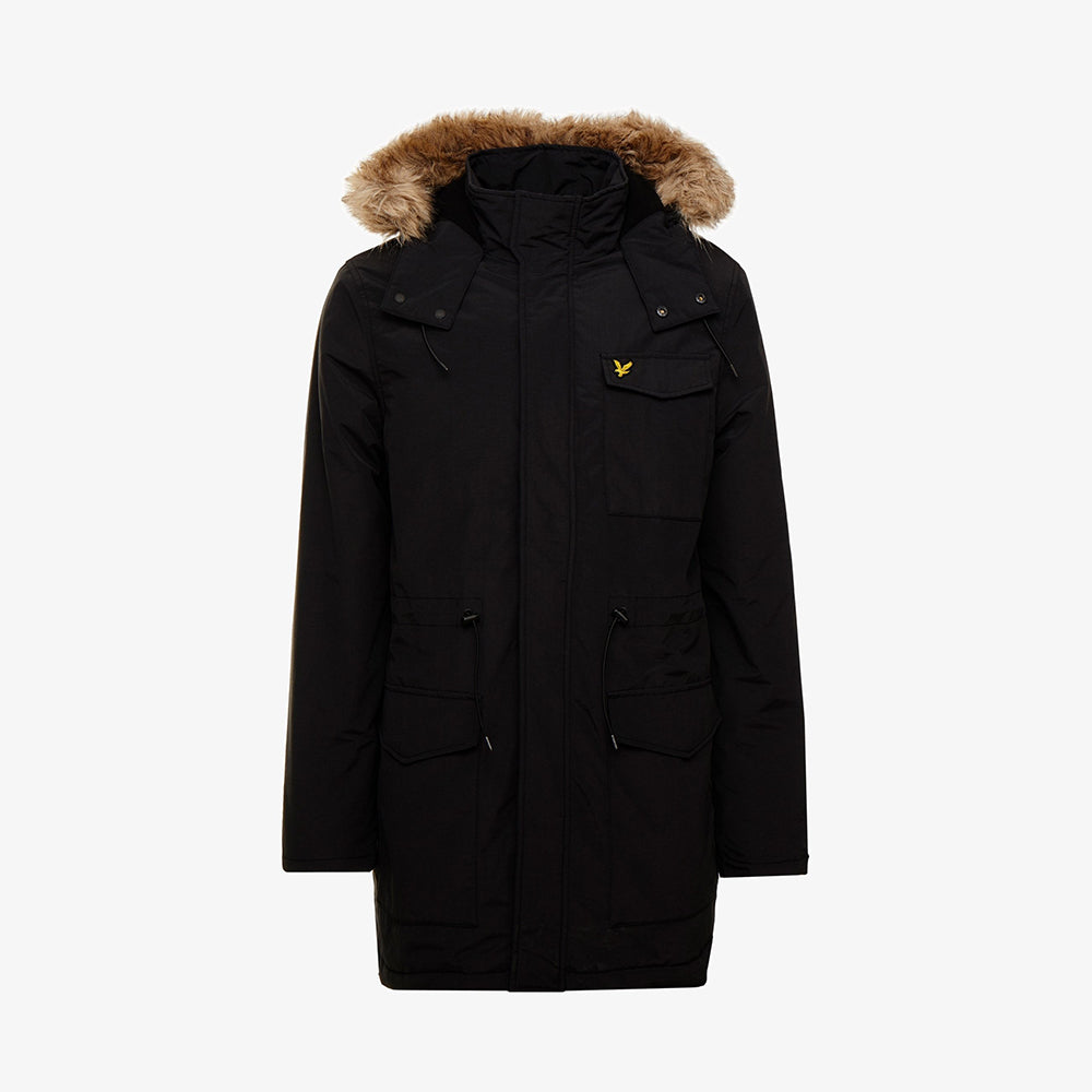 Lyle & Scott Parka d'Hiver à Capuche Fourrure Homme