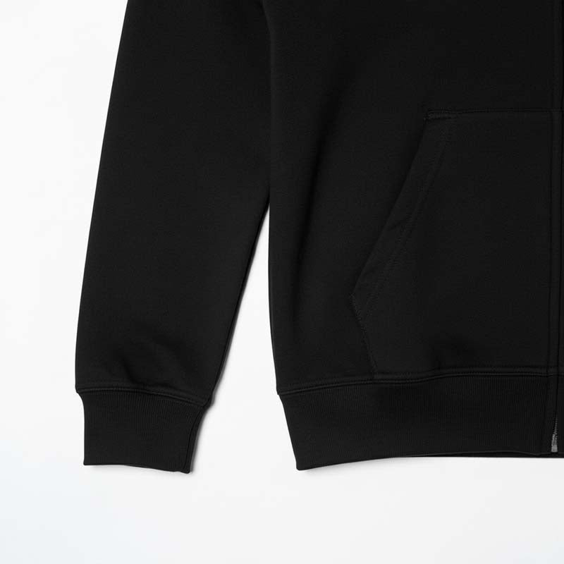 Milano Sweat à Capuche Zippé Premium Homme Noir