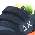 SUN68 Sneakers à Scratch en Daim et Textile Enfant
