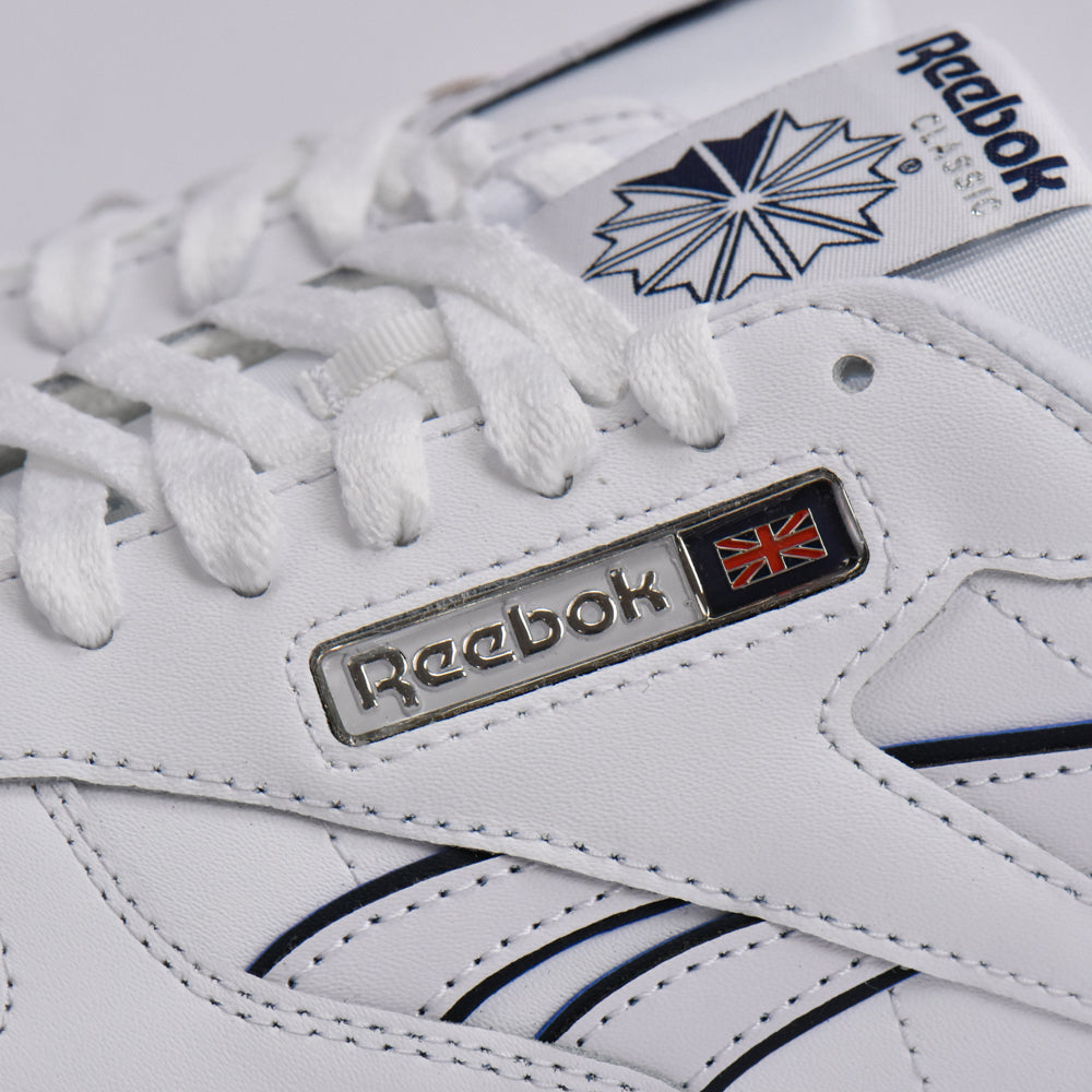 REEBOK CLASSIC LEATHER WHITE/WHITE/NAVY﻿ 7