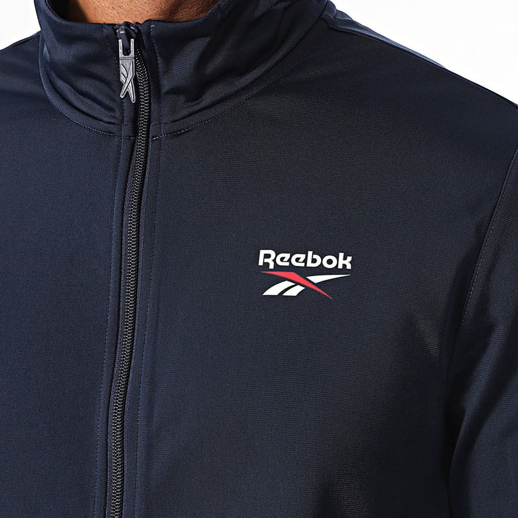 Reebok Veste de Survêtement Sportive Navy Homme