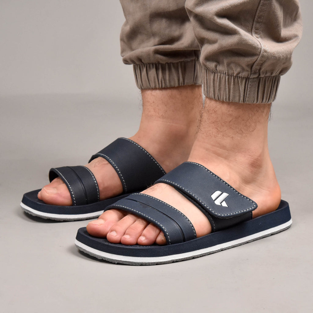 Kito Sandales à Scratch Confortables Homme