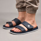 Kito Sandales à Scratch Confortables Homme
