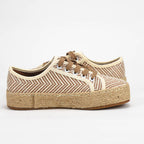 André Espadrilles à Lacets Motif Chevron Femme