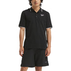 Reebok Polo Homme Classique Noir Élégant