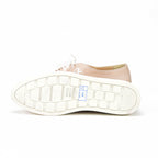 André Derbies en Cuir Perforé Rose Poudré Femme