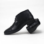 André Bottines Homme Élégantes en Cuir Noir
