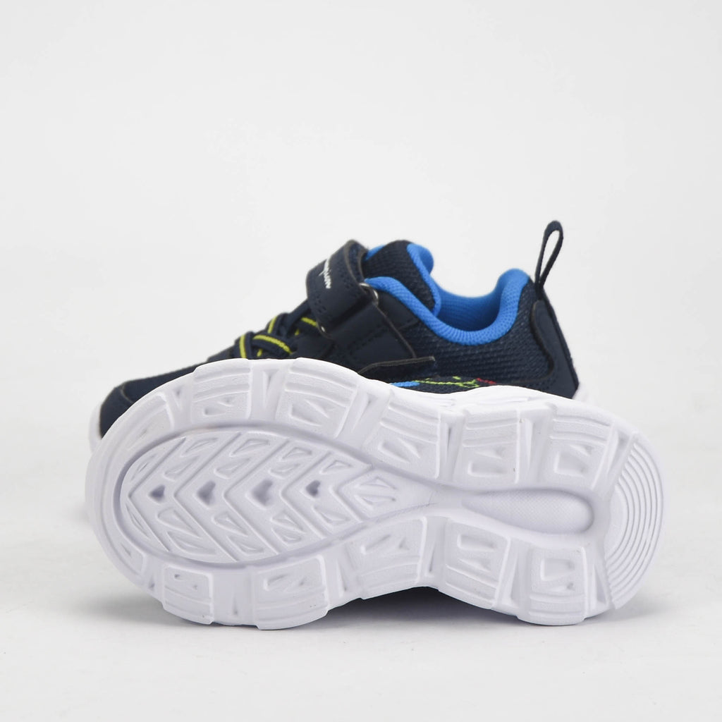 Champion Baskets Lumineuses à Scratch Enfant Bleu Marine