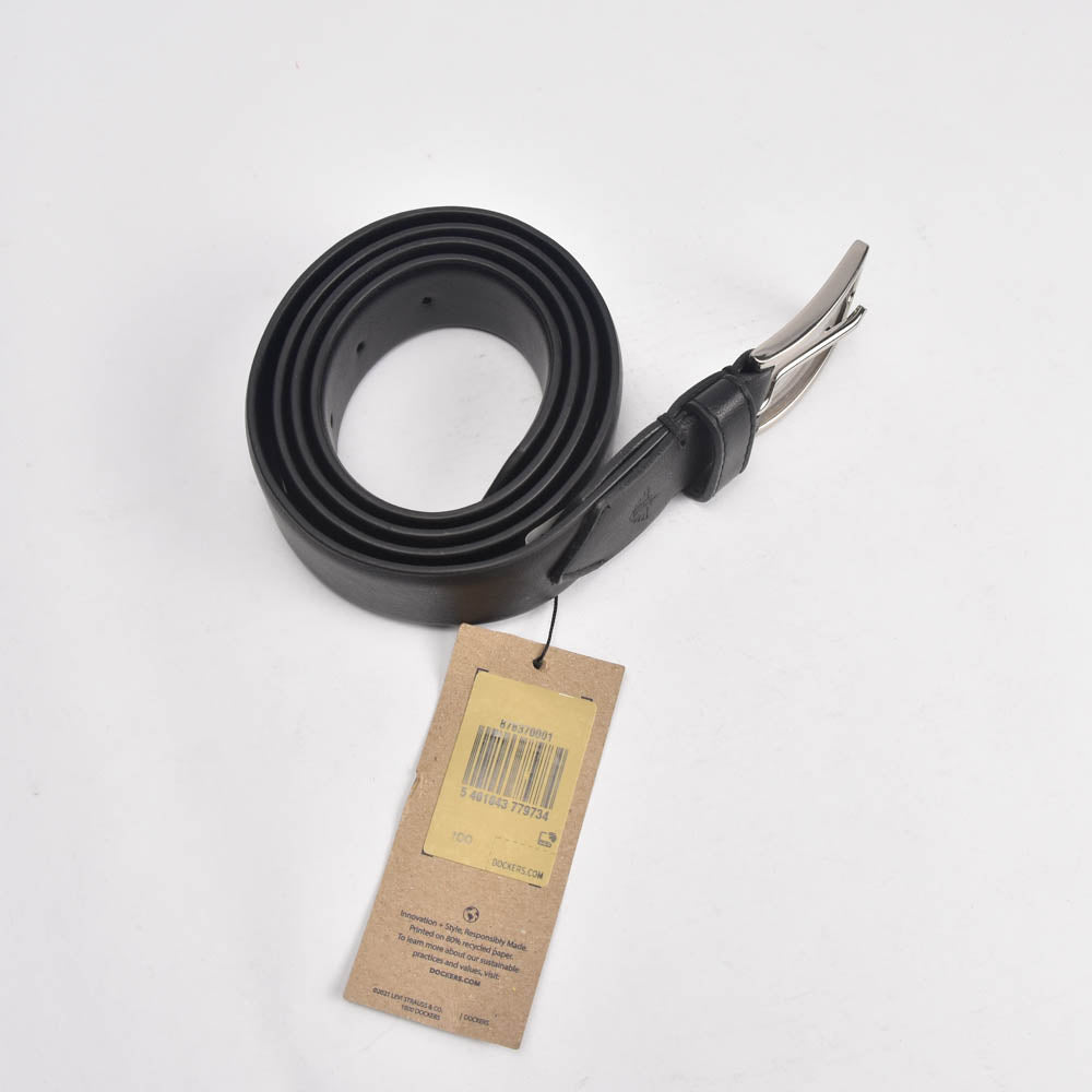 Dockers Ceinture en Cuir Noir Classique Homme