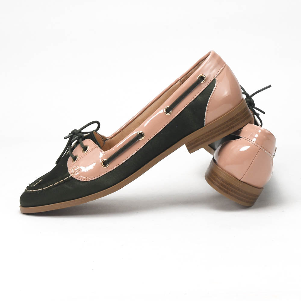 André Mocassins Bicolores Élégants Femme
