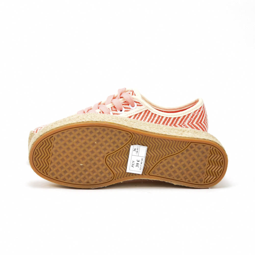 André Espadrilles Plateforme Motif Chevron Femme